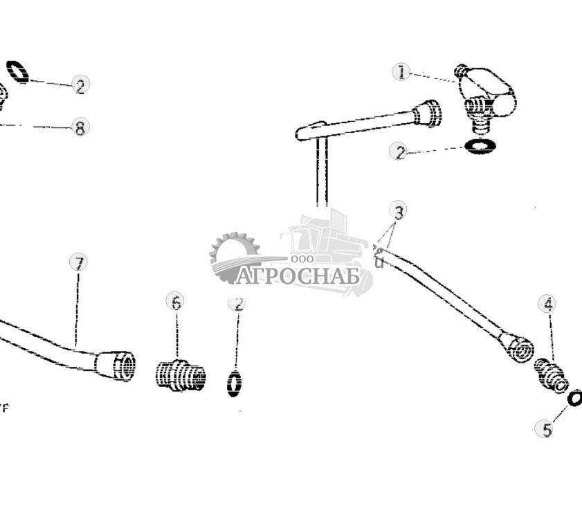 Independent PTO Clutch Oil Pressure And Lubrication Lines 